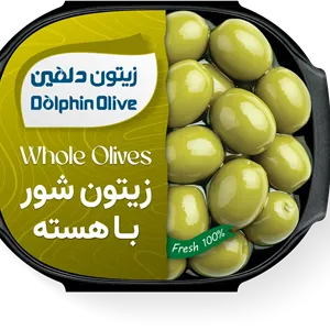زیتون سبز شور باهسته قایقی کوچک ممتاز 160 گرم