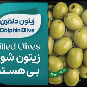 زیتون سبز بی هسته قایقی بزرگ ممتاز 220 گرم