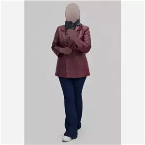 کت چرم استرکشی شده سایز 36 تا 46