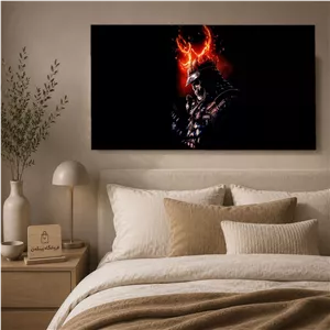 تابلو شاسی پینکمن طرح سامورایی مشکی سامورایی - Samurai 4k Black کد Jm 8