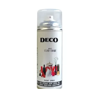 اسپری رنگ دکو DECO سیلور کروم (رنگ نقرهای براق)