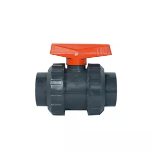 شیر توپی ضد اسید U-PVC سایز 32 ( 1 اینچ ) مهره ماسوره ای چسبی 