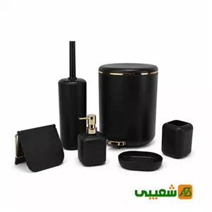 ست سرویس بهداشتی 6 تکه همارا طرح مربع