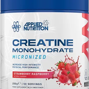 کراتین مونوهیدرات میکرونایزد با طعم استروبری و تمشک Applied Nutritionپودر 250 گرم
