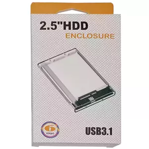 باکس هارد 2.5 اینچ شفاف USB3.1 پک سفید نارنجی