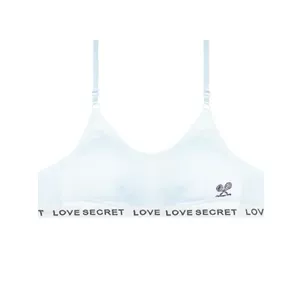 سوتین ورزشی دخترانه نخی دولایه کش LOVE SECRET مدل اسپرت بدون فنر