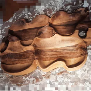 سینی دفرمه چوبی چوب گردو