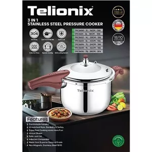 زودپز 7 لیتری تلیونیکس (Telionix) مدل TPC3604