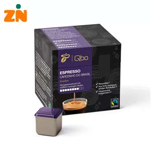 کپسول قهوه چیبو Tchibo Qbo Espresso Cafezinho do Brazil طعم آجیلی و تند، شدت 8 10