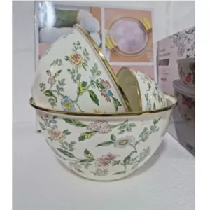 لگن لعابی سه عددی گل بهار 