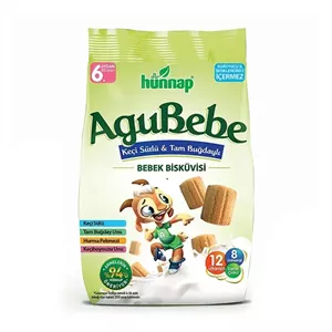 بیسکویت کودک هوناب AguBebe با شیر بز و گندم کامل