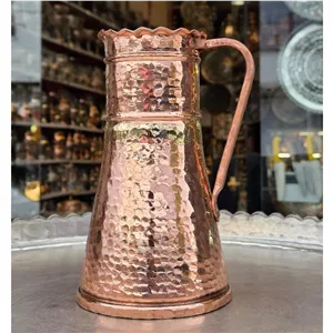 پارچ مسی دست ساز (گلدان مسی یا پارچ)