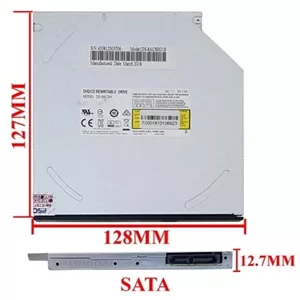 دی وی دی رایتر لپ تاپ برندهای مختلف Sata Slim 12.7mm - سه ماه ضمانت