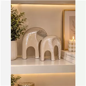  دکوری فیل چکشی لاستر 2 عددی