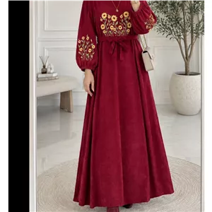 کفتان مخمل گلدوزی اروشا پاییزی
