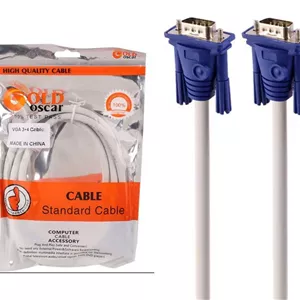 کابل 3 متری VGA 3+4 سفید OSCAR