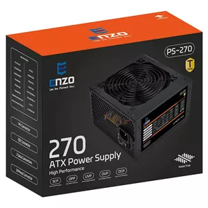 پاور کیس انزو ENZO PS-270 270W همراه با کابل برق