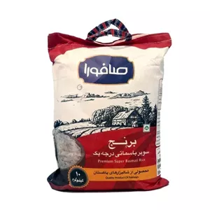 برنج پاکستانی سوپر باسماتی صافورا گلستان 10 کیلوگرم