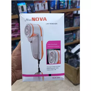 پرزگیر برقی نوا مدل NLR-208 حذف سریع پرز و کرک لباس پشمی مبل پارچه ای و فرش با تیغه استیل ضدزنگ
