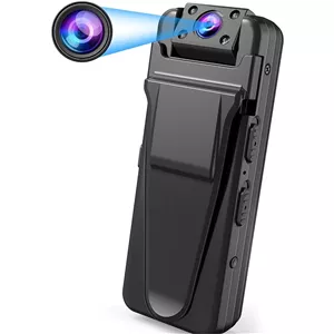 دوربین ورزشی و نظارتی QZTCAMERA Boby، ضبط صدا و تصویر دید در شب، HD 1080P با کارت حافظه 32 گیگابایتی