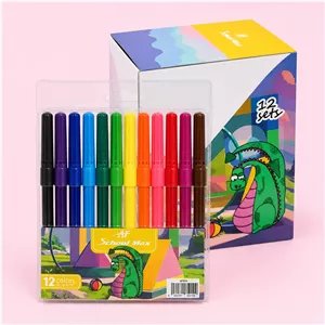 ماژیک رنگی 12 عددی AF School Max مدل AF850