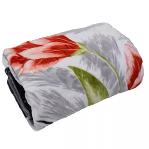 پتوی گلبافت مدل برتر طرح گل لاله سایز 160x220 سانتی متر Xpe