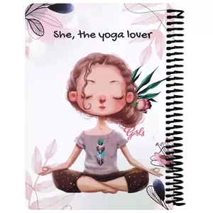 دفترچه یادداشت 100 برگ دات نوت مدل دخترانه she, the youga lover های کالا