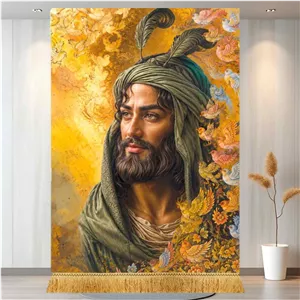کتیبه مخمل تمثال باب الحوائج حضرت ابوالفضل