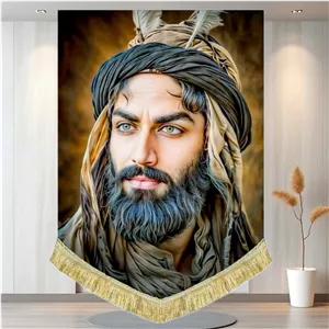 کتیبه مخمل تمثال حضرت ابوالفضل باب الحوائج