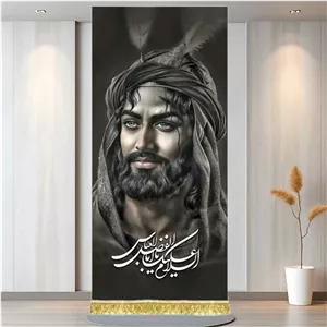 کتیبه مخمل شمایل حضرت عباس باب الحوائج