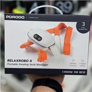 ماساژور گردن و شانه Porodo Lifestyle RELAXROBO II شارژی با گرمایش و 3 سرعت