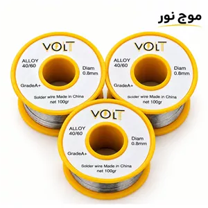 سیم لحیم VOLT ولت آلیاژ 37 63 قطر 0 8 وزن 100 گرم