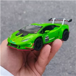 ماکت ماشین Lamborghini Huracan LP 620 . سبز رنگ برند KiNSMART