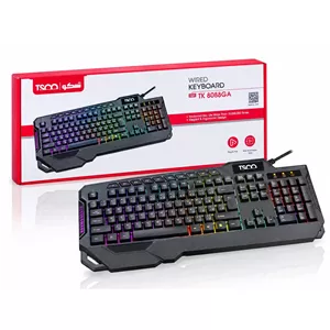 کیبورد باسیم تسکو مدل TK 8088GA با 104 کلید و 10 کلید مالتی مدیا