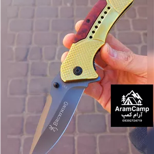 چاقو f81 برونینگ دسته Gold پر فروش