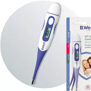 تب سنج دیجیتال B.Well WT-04 با سری انعطاف پذیر و اندازه گیری 30 ثانیه ای