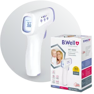 تب سنج مادون قرمز غیرتماسی B.Well WF-4000 با حافظه 32 نتیجه