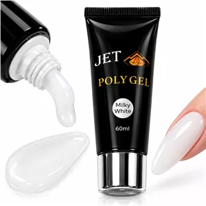 پلی ژل برند جت JET حجم 60 میل رنگ MILKY WHITE