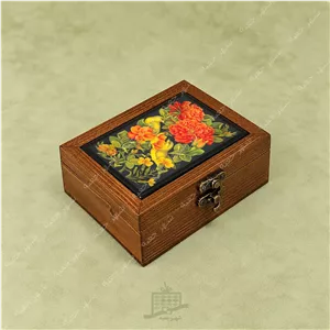 جعبه چوبی ( مدل P.M8.11) کادویی پاسور،مناسب برای فندک و سکه
