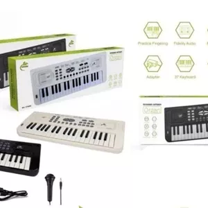 ارگ 37 کلید برقی همراه با کابل USB و میکروفون 