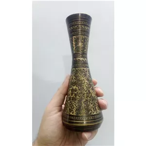 گلدان برنجی هندی وارداتی آنتیک