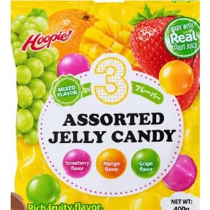 آبنبات ژله ای میکس میوه ای هوای HoopiAssorJeIIycandy 400