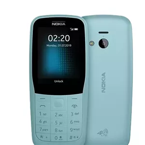 گوشی ساده نوکیا مدل Nokia 220 4G رم خور دوسیم کارت با کد فعالسازی (بدون گارانتی شرکتی)