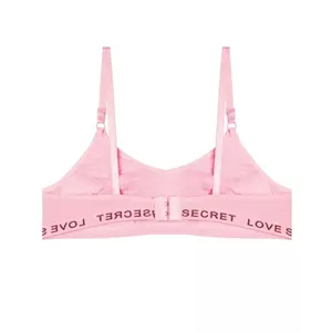 سوتین ورزشی دخترانه نخی دولایه کش LOVE SECRET مدل اسپرت بدون فنر