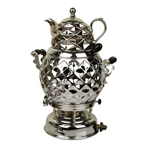 سماور گازی 6 لیتری خورشید مدل آنوشا کروم
