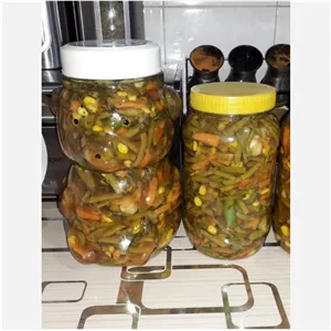 ترشی قارچ و لوبیا ارگانیک