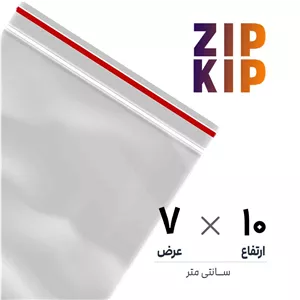 کیسه نایلون زیپ کیپ10×7 عمودیبسته 100 عددی