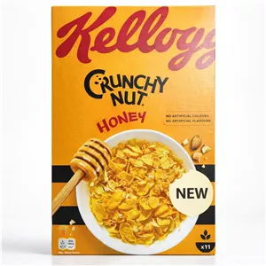 غلات صبحانه Kellogg’s Crunchy Nut Honey کورنفلکس عسل و مغزها
