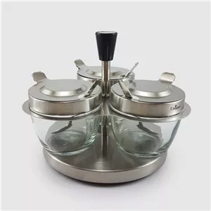 ادویه و مربا خوری 3 تایی یونیک کد 1457 (خارجی درجه1)