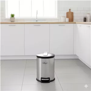 سطل زباله استیل 5 لیتری یونیک کد 4310